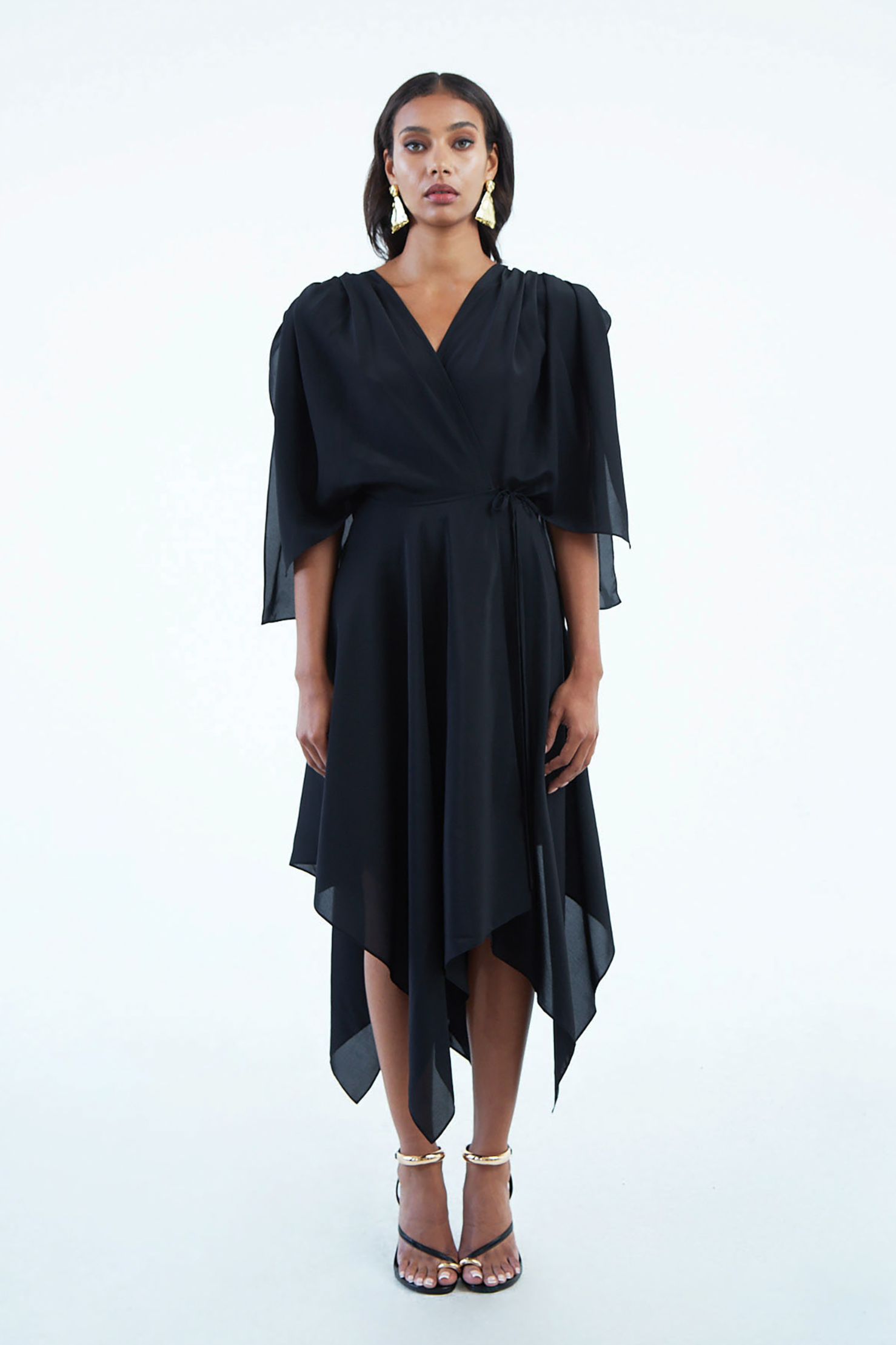 Allure, The Curious Black Wrap Dress – Sailaal